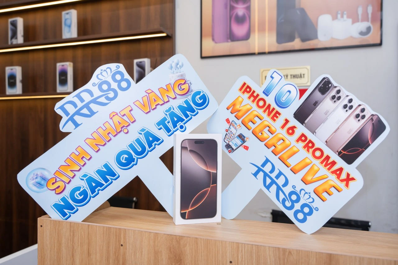 Trao tặng iphone 16 pro max megalive RR88 4