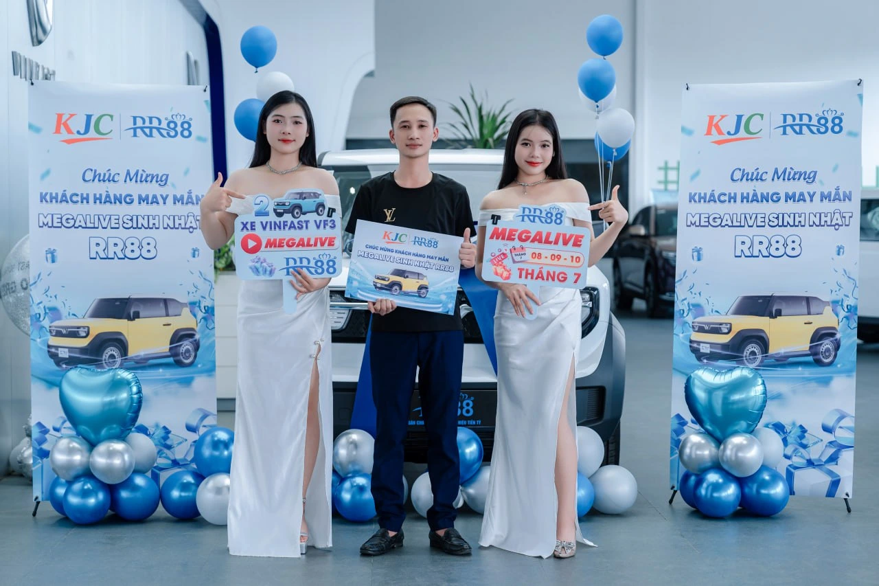 Chiếc xe vinfast vf3 phần quà megalive đã sinh nhật rr88 2